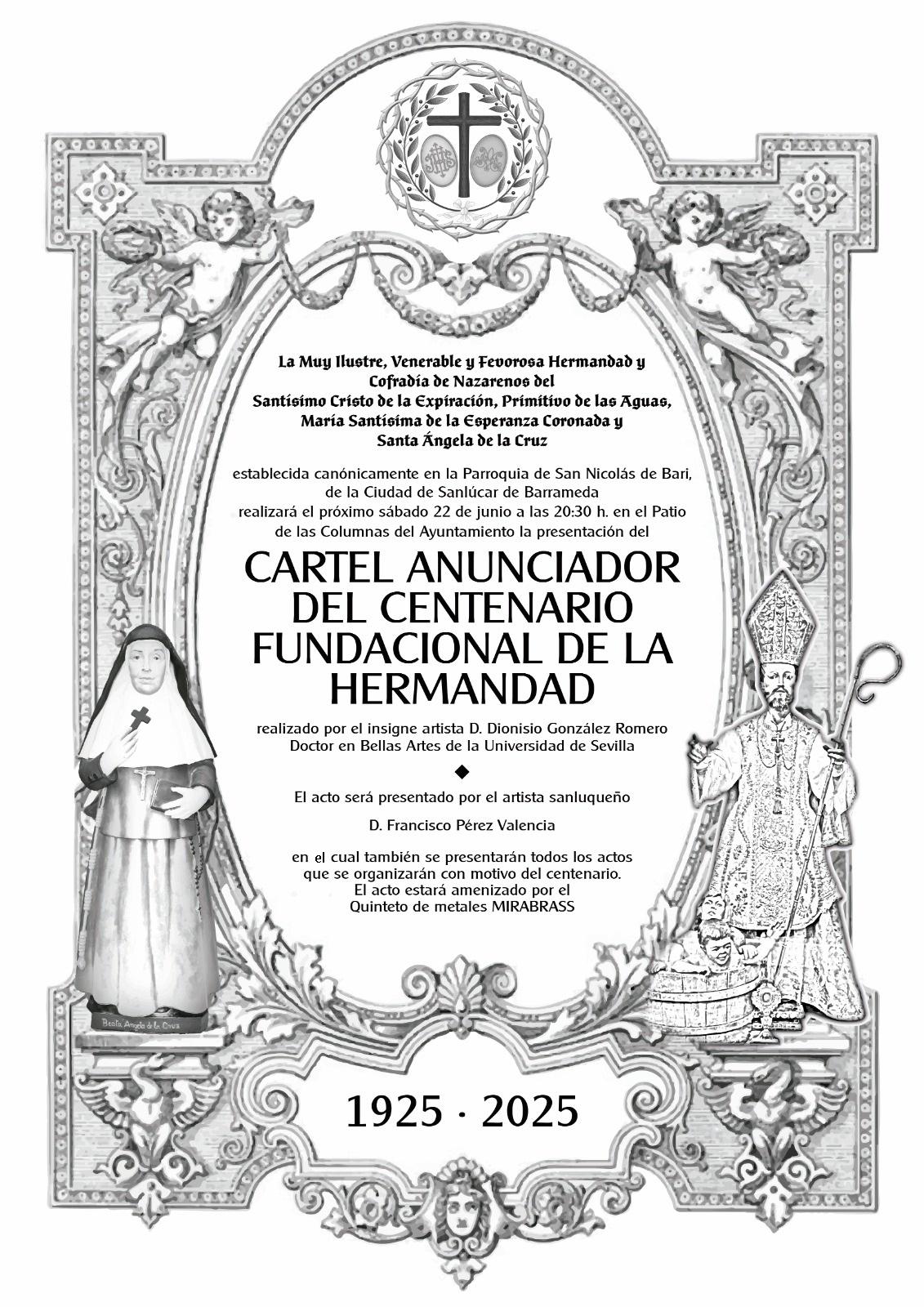 Recordatorio de la presentacin del Cartel del Centenario Fundacional